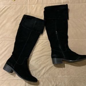 Steve Madden black suede boots women’s size 9